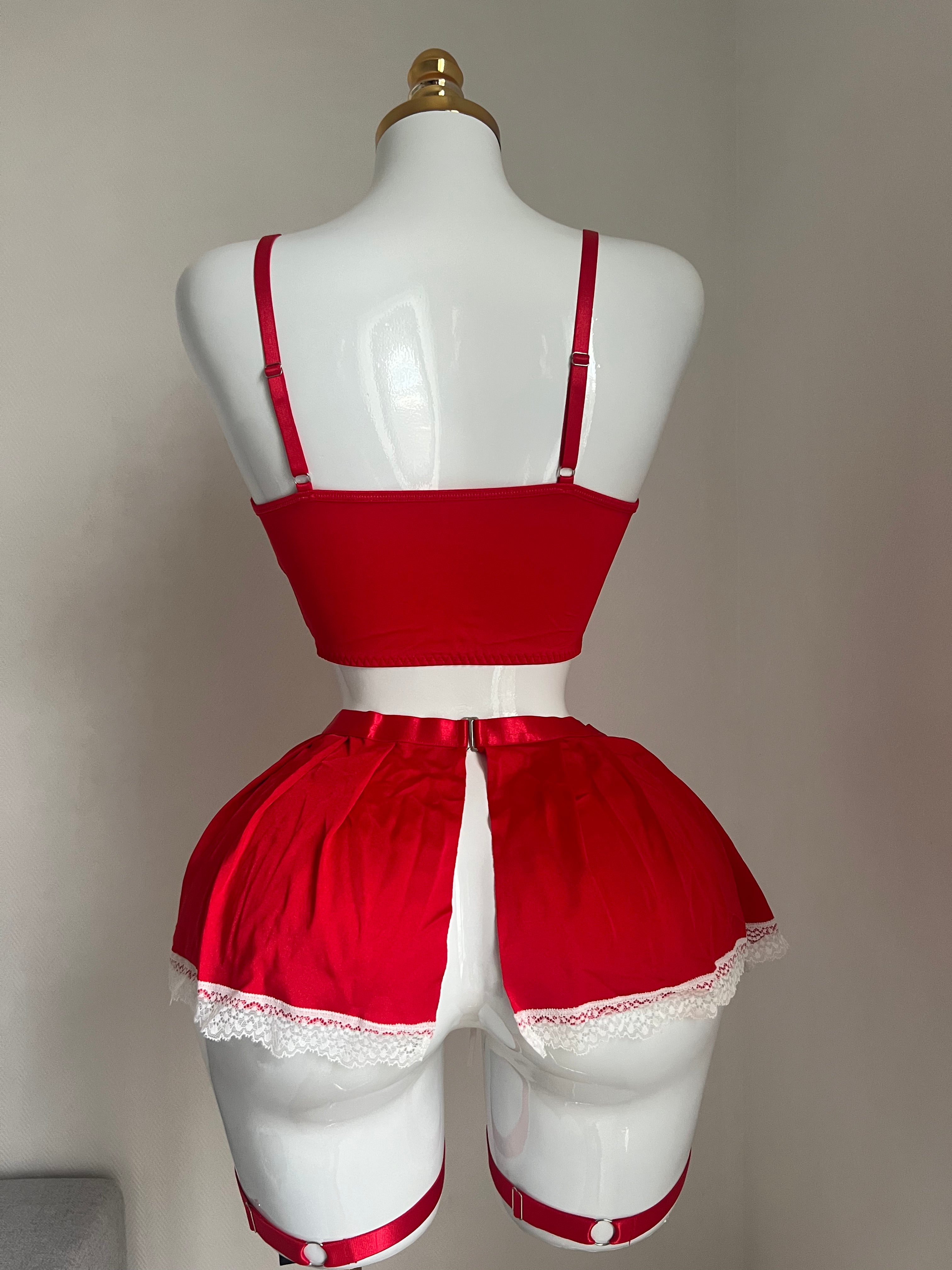 🖤 Lingerie Black & RED maid 🤍