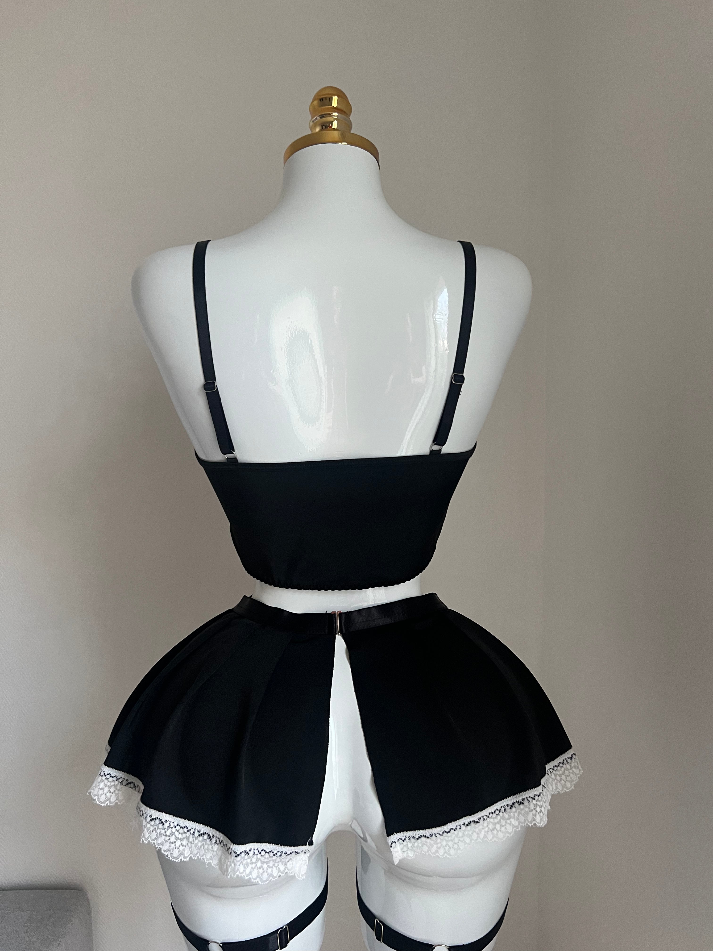 🖤 Lingerie Black & RED maid 🤍