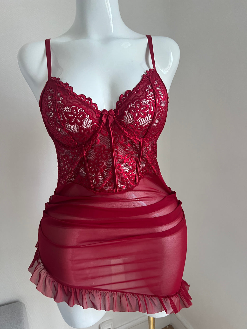 ❤️ Lingerie rouge sexy & élégante 💋