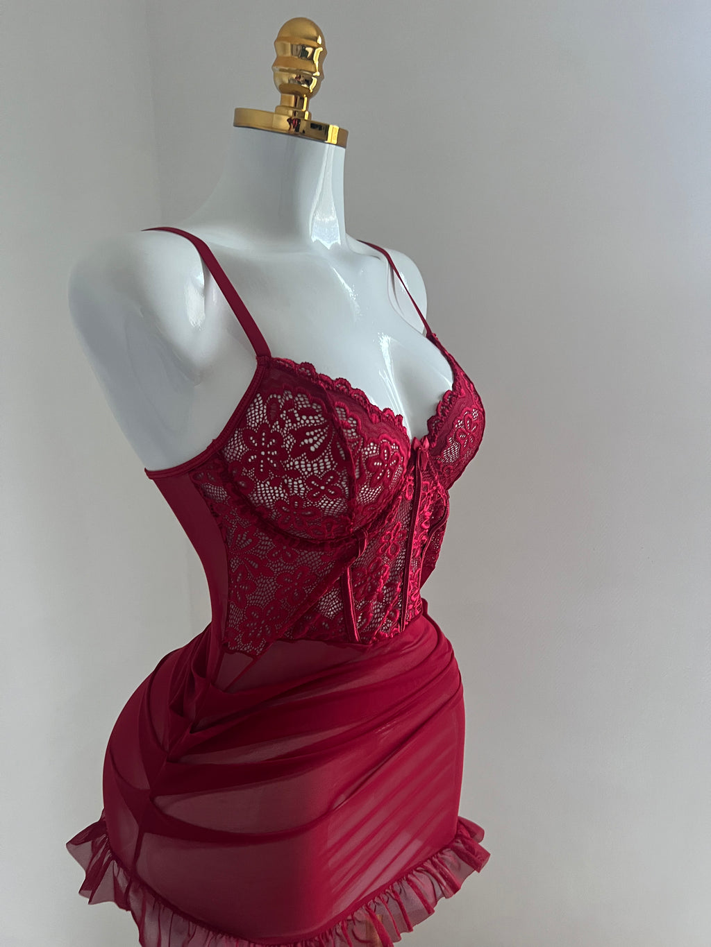 ❤️ Lingerie rouge sexy & élégante 💋
