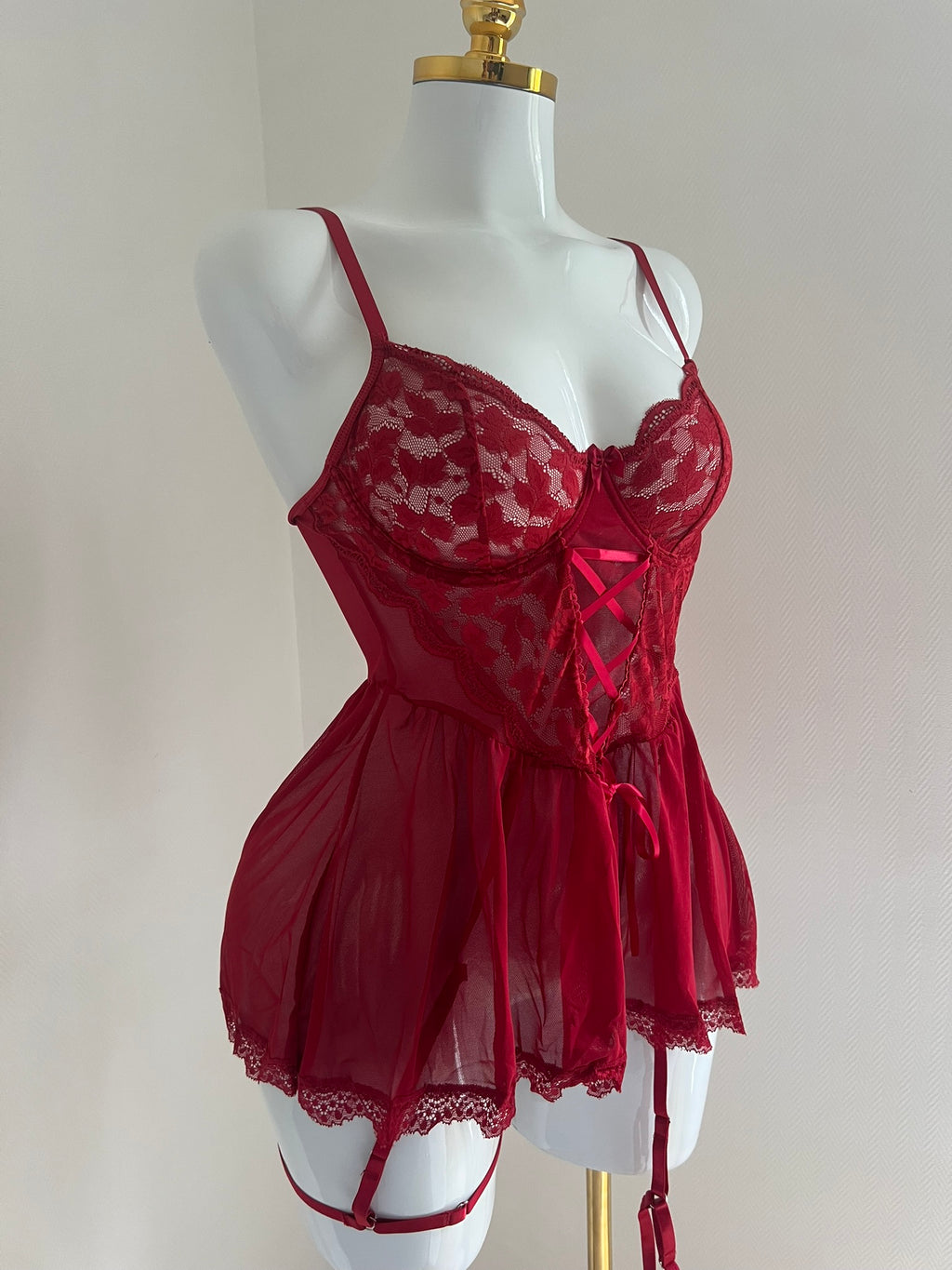 ❤️ Lingerie rouge sexy & élégante 💋