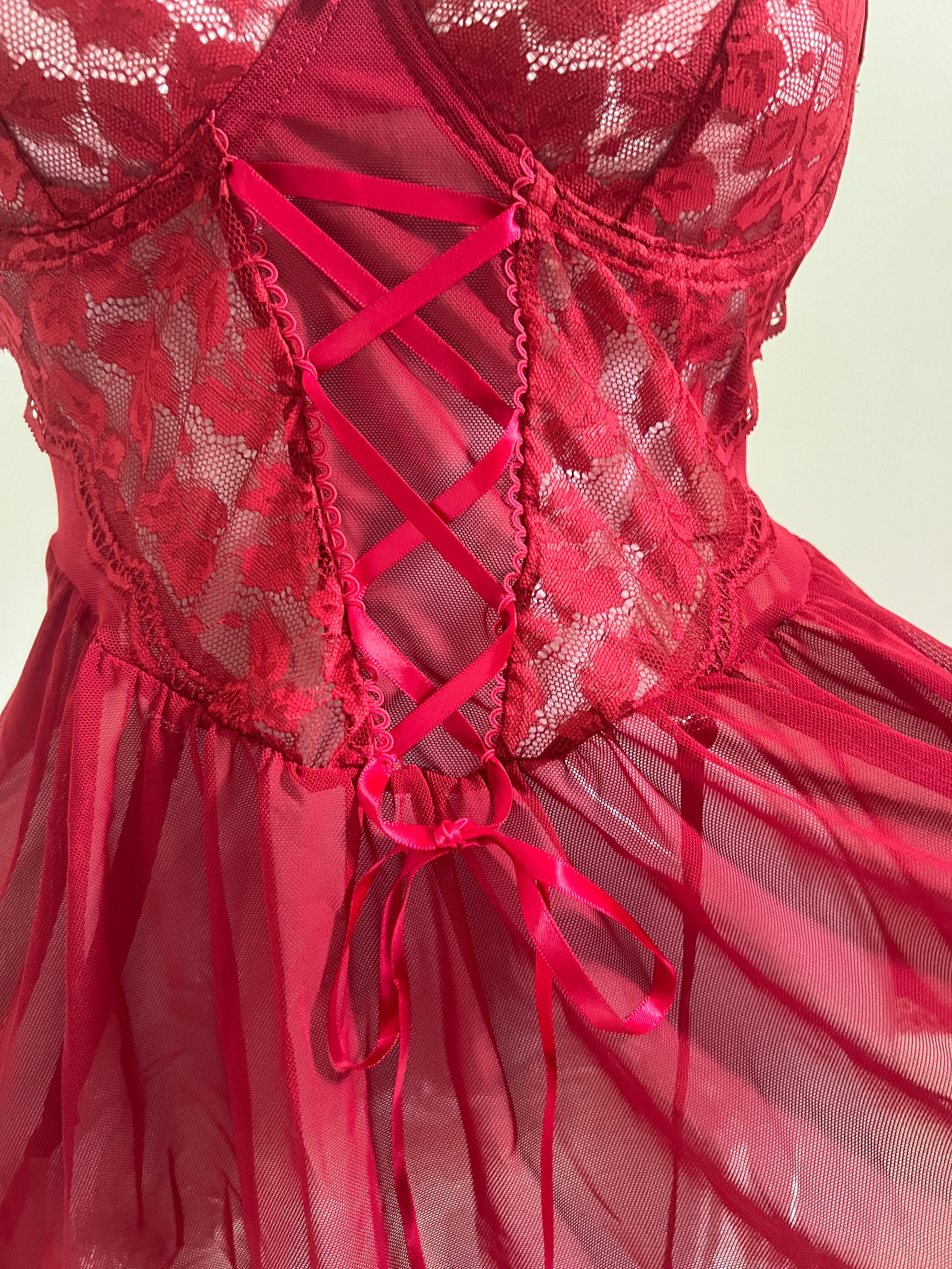 ❤️ Lingerie rouge sexy & élégante 💋