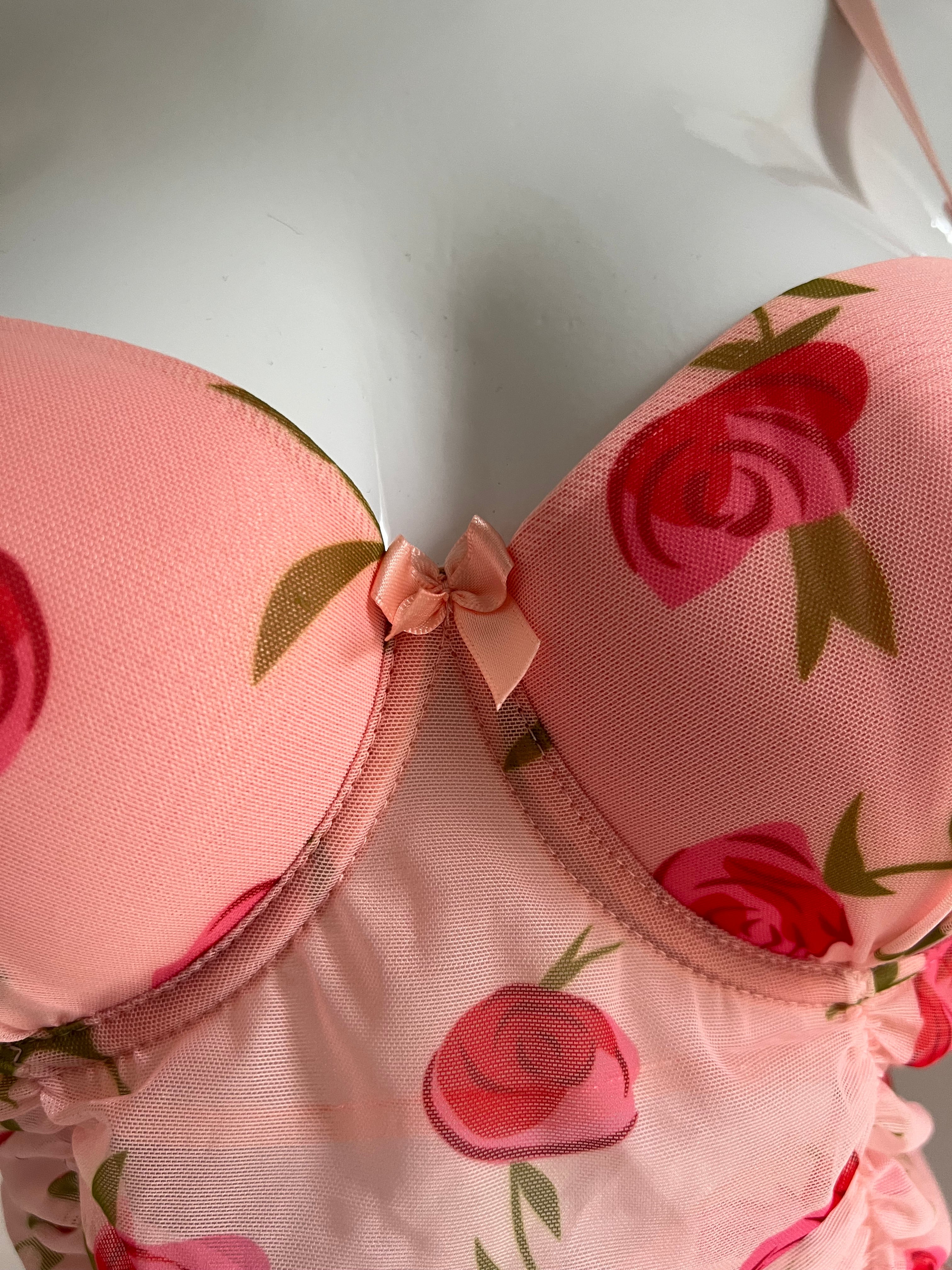 🌹 Lingerie robe florale chic & ultra féminine 💗
