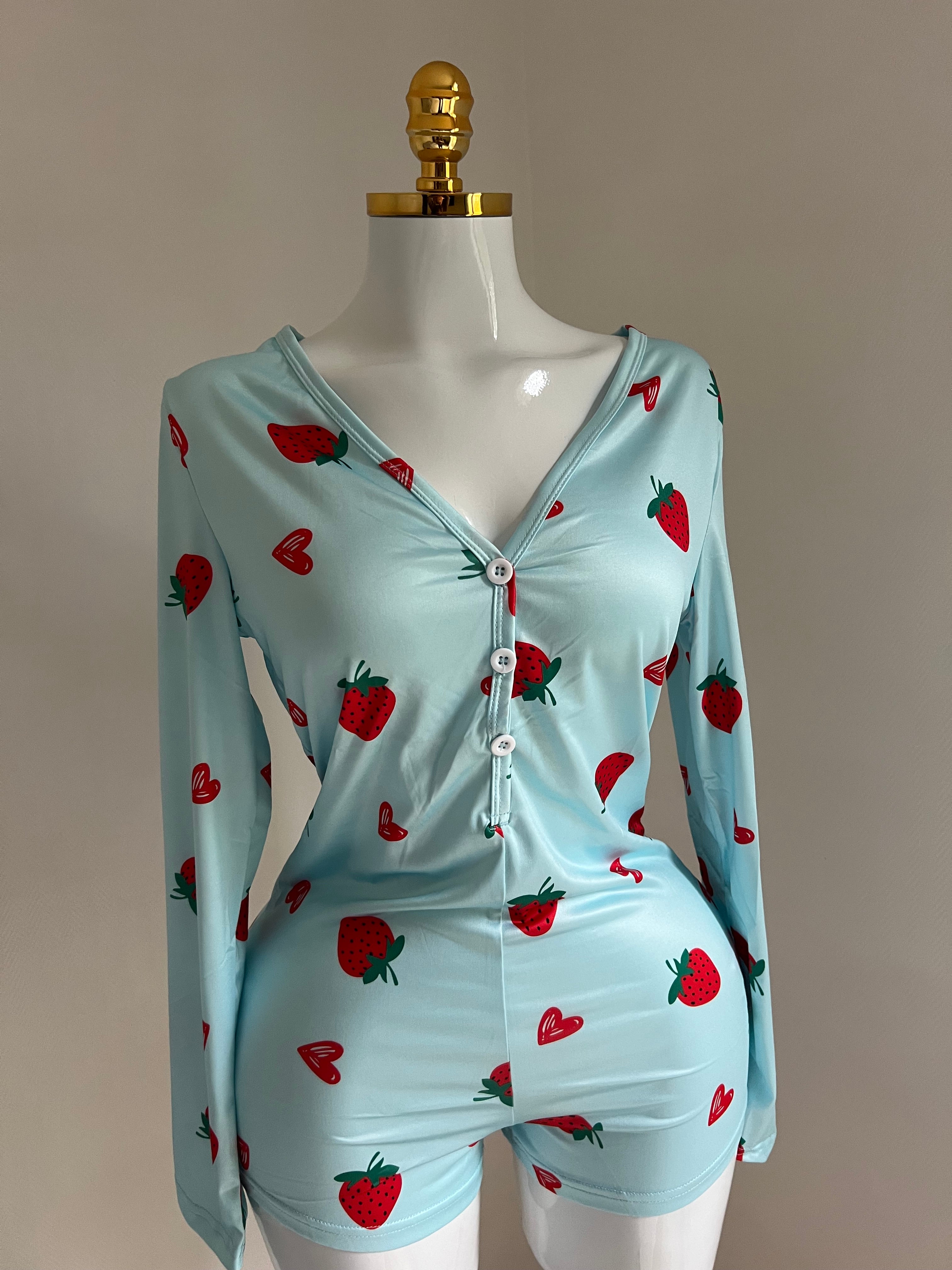 🍓 Pyjama fraise trop mignon & super doux 💙