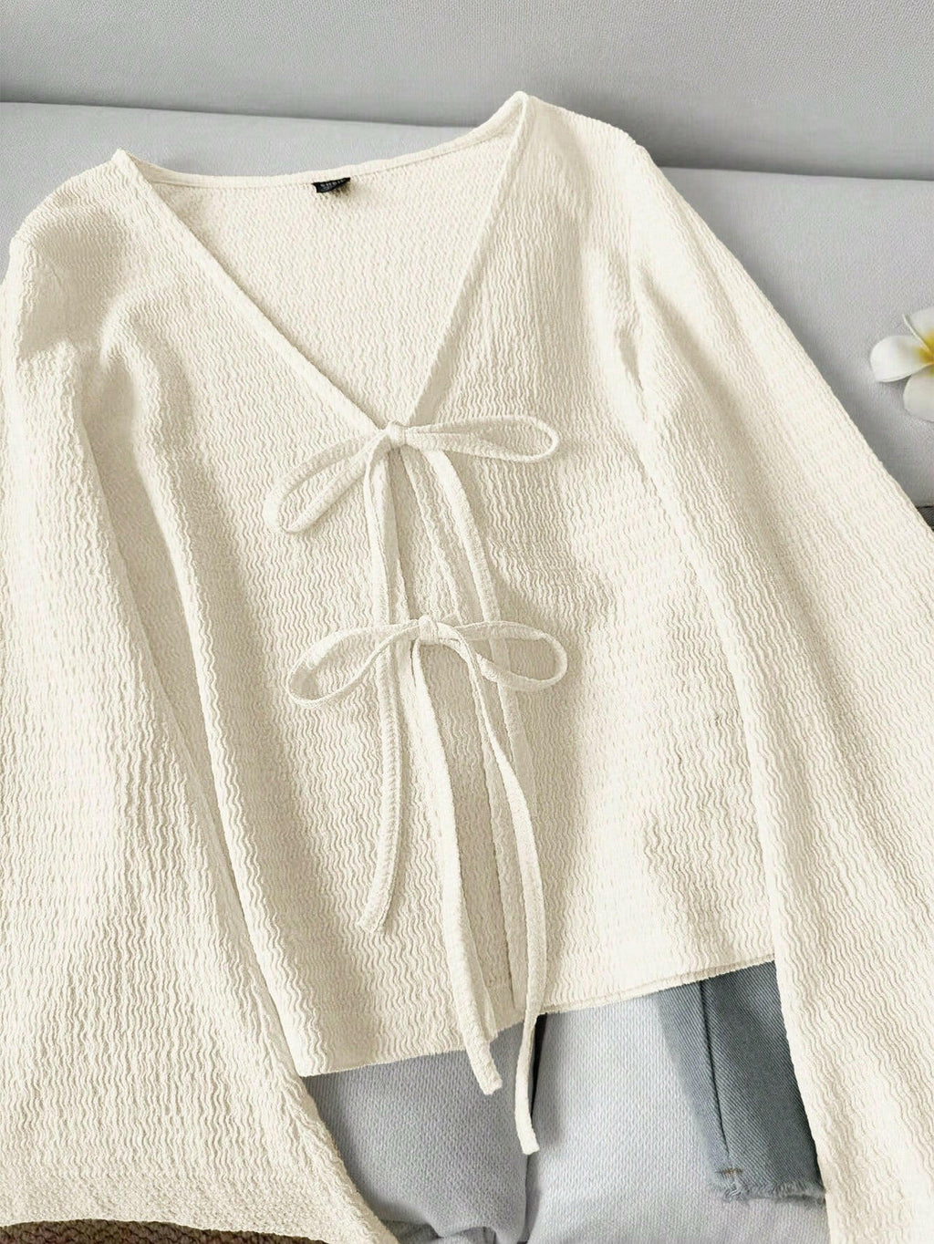 🤍 Blouse femme blanche 🎀 manches larges 💖
