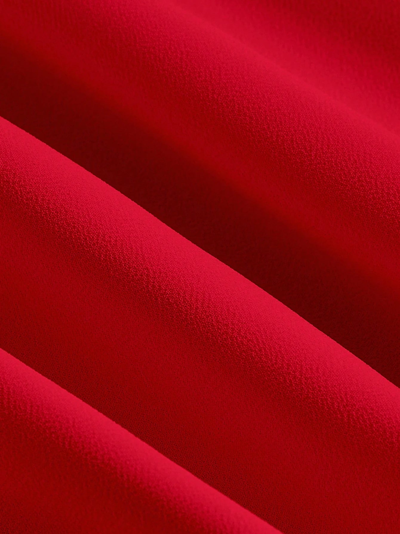 QUEEN MOD Robe De Camisole Solide Rouge Avec Nœud De Soirée De Rencontre, Poitrine Froncée