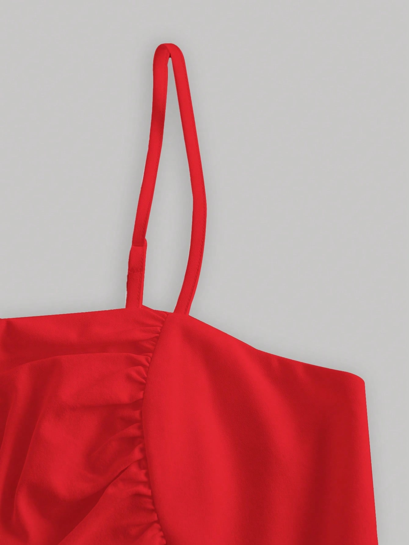 QUEEN MOD Robe À Fines Brides Unicolore À Ruché