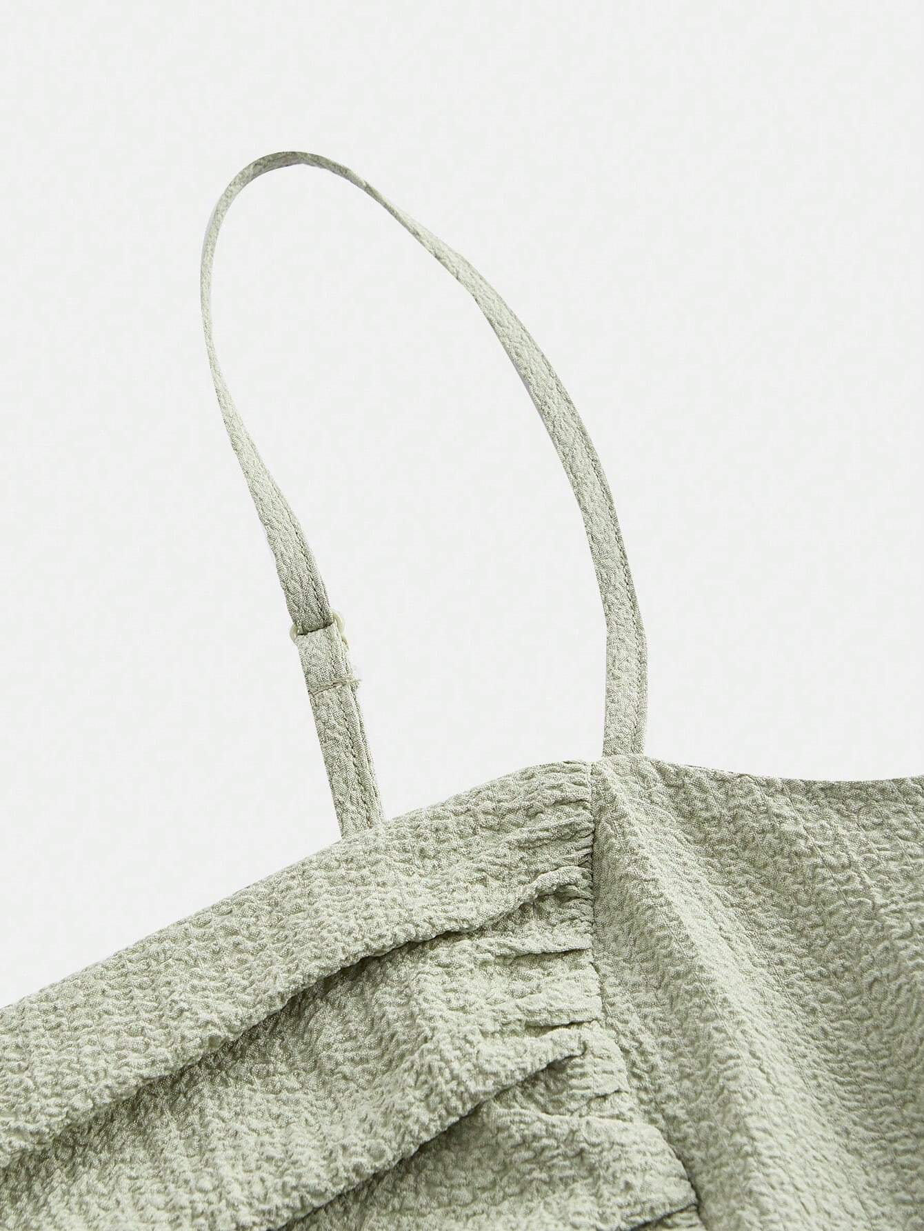 QUEEN MOD Robe À Fines Brides Unicolore À Ruché