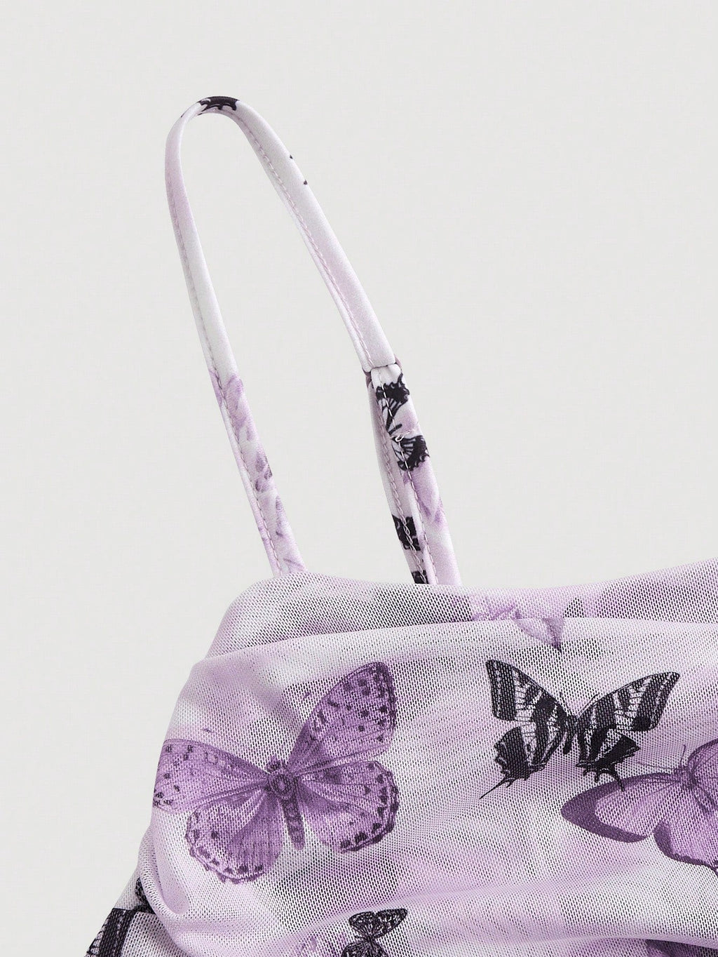 ❤️ Robe été femme papillon vintage violet 👗