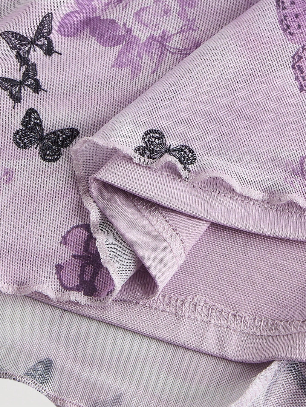 ❤️ Robe été femme papillon vintage violet 👗