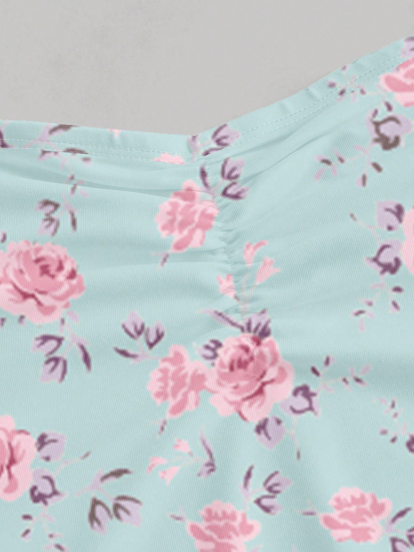 QUEEN MOD Robe ligne A à taille froncée avec attache à l'épaule, adapté pour l'été