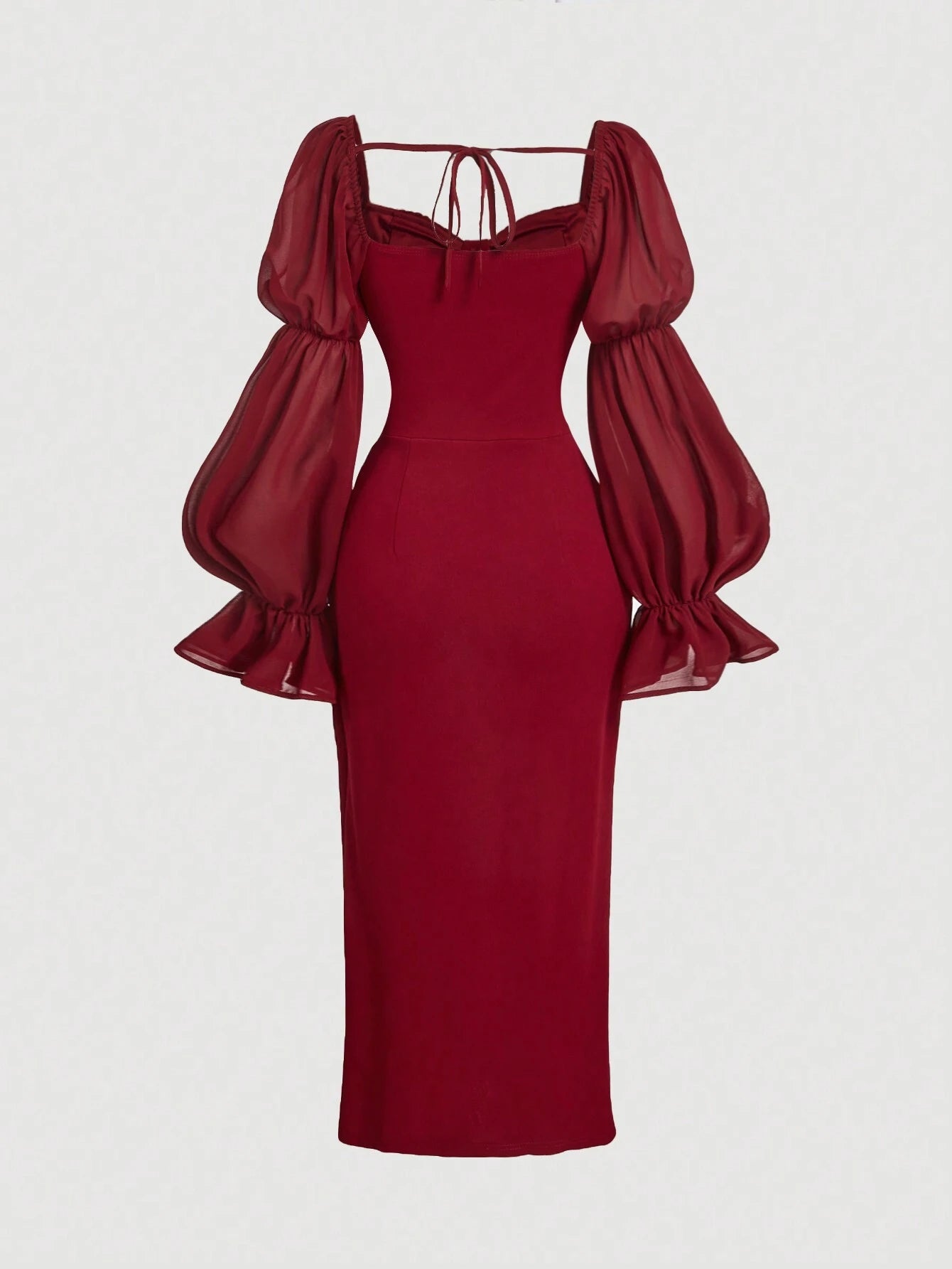 QUEEN MOD Robe longue vintage romantique abricot pour femmes, robe de soirée, robe de bal