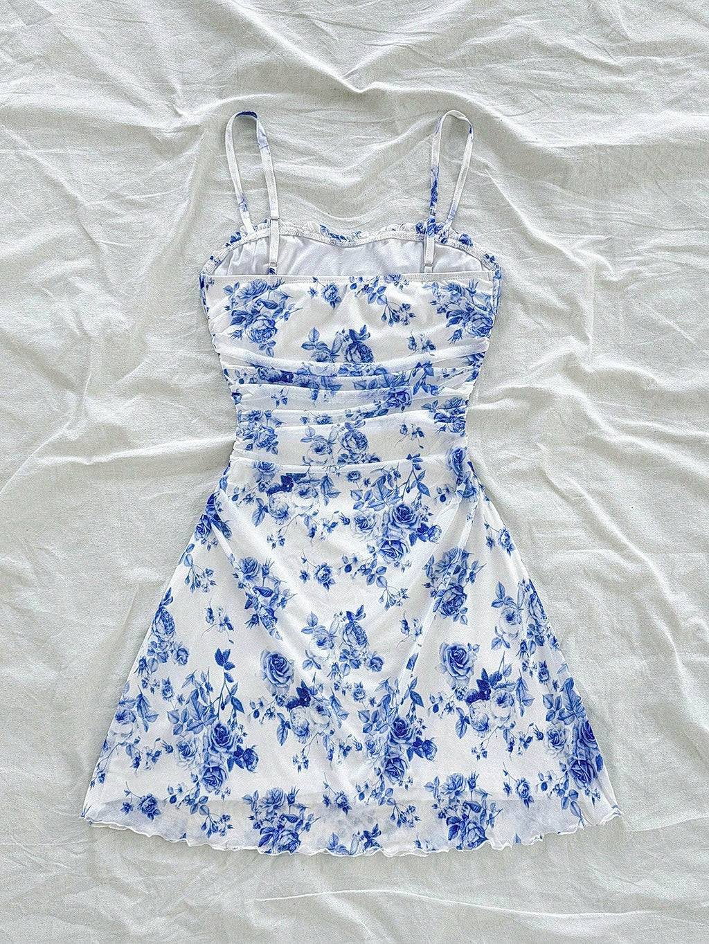 👗 Robe mini femme fleurs roses 🌸 dos nu