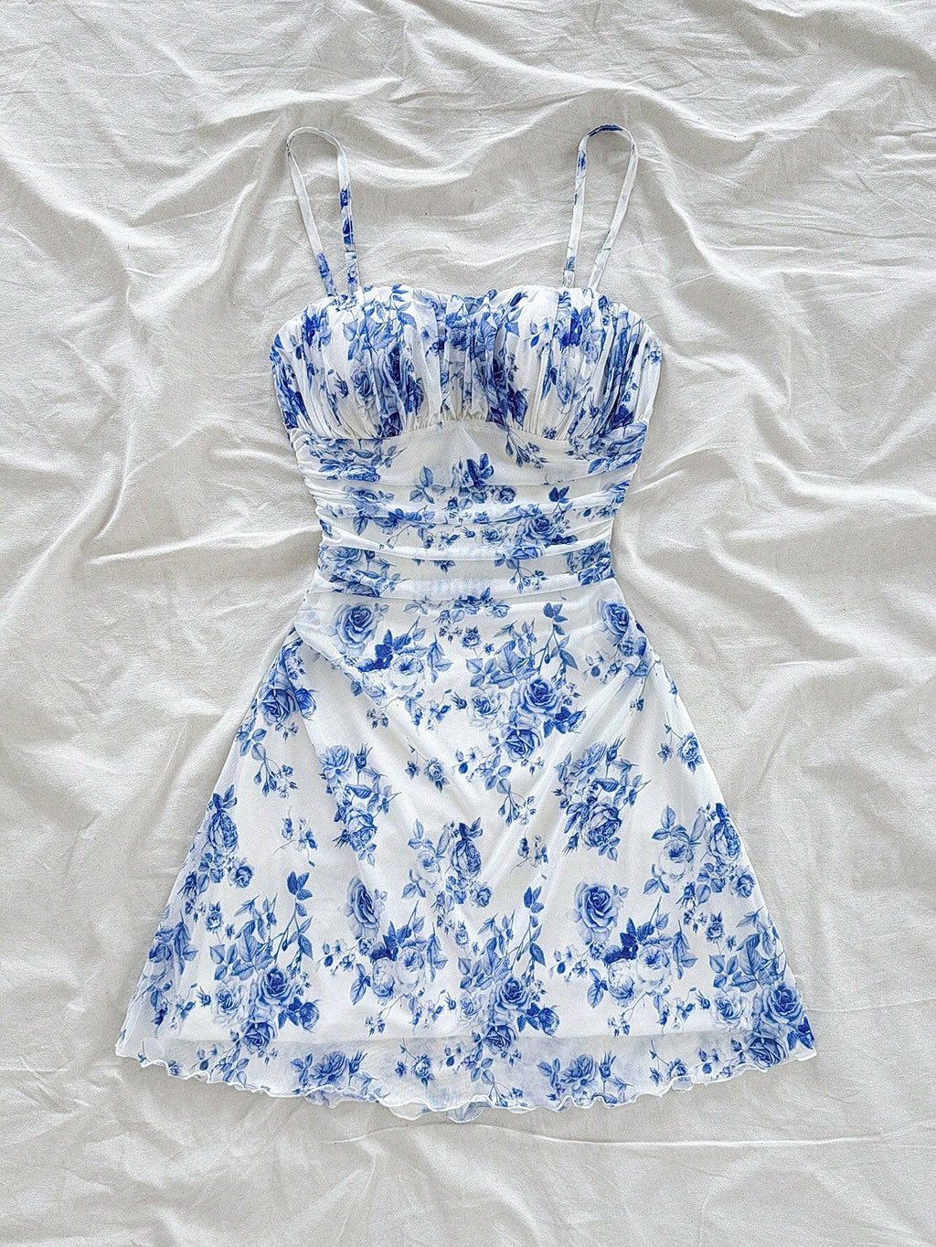 👗 Robe mini femme fleurs roses 🌸 dos nu
