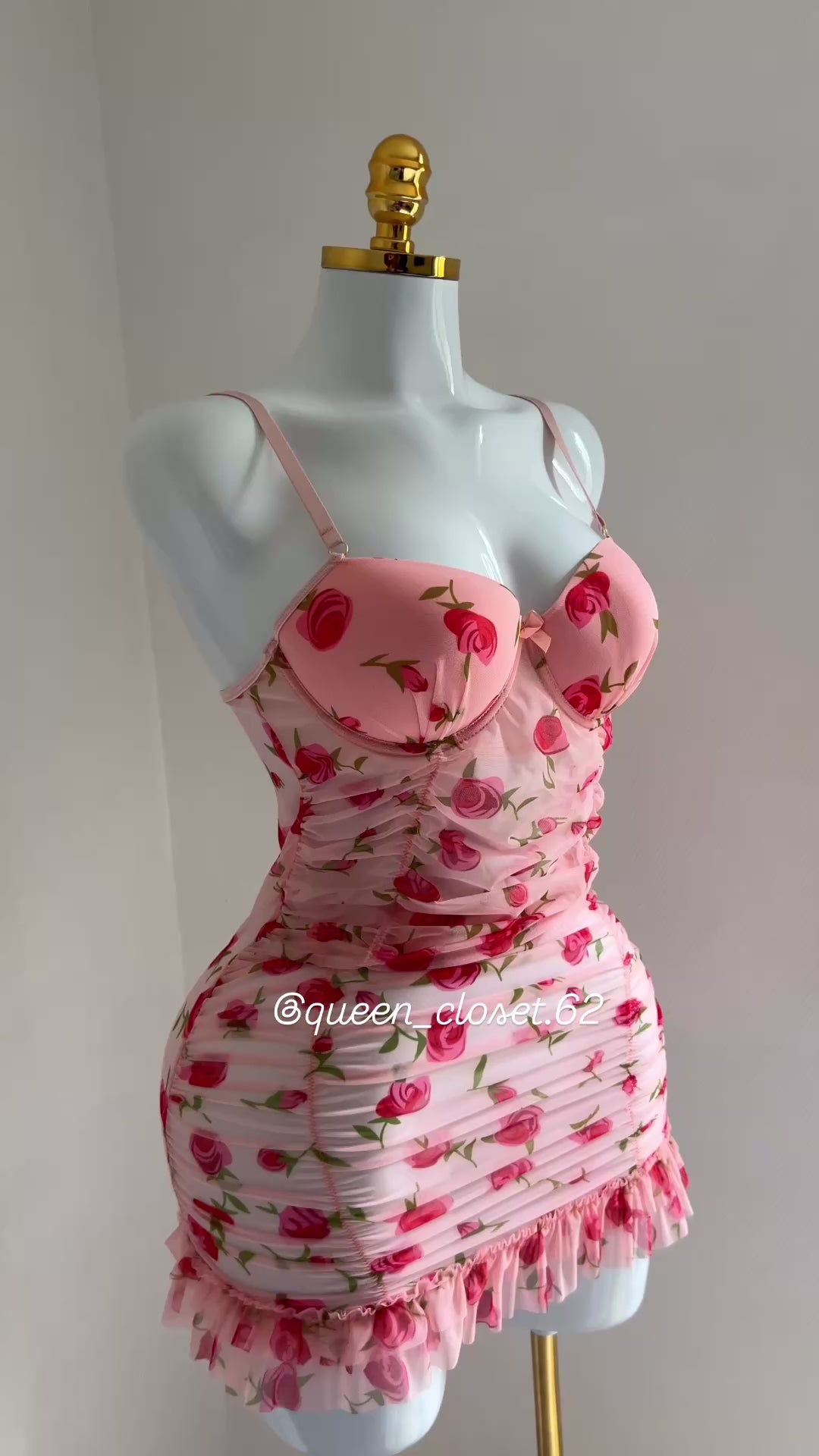 🌹 Lingerie robe florale chic & ultra féminine 💗